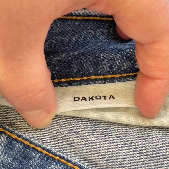 SLVRLAKE Dakota Jeans Road To Nowhere Medium Wash Straight Leg High Rise 29 - Picture 10 of 15